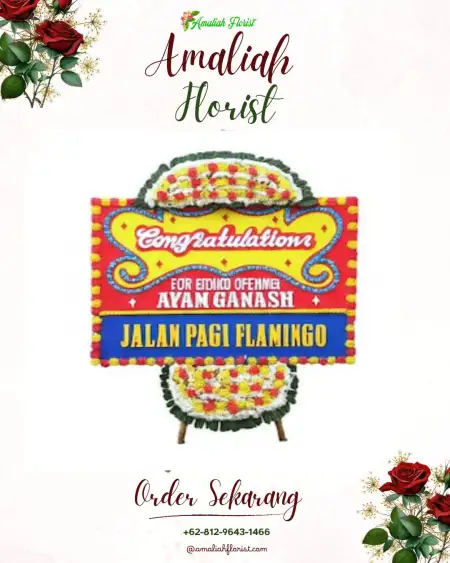 Sewa Papan Bunga Berbah